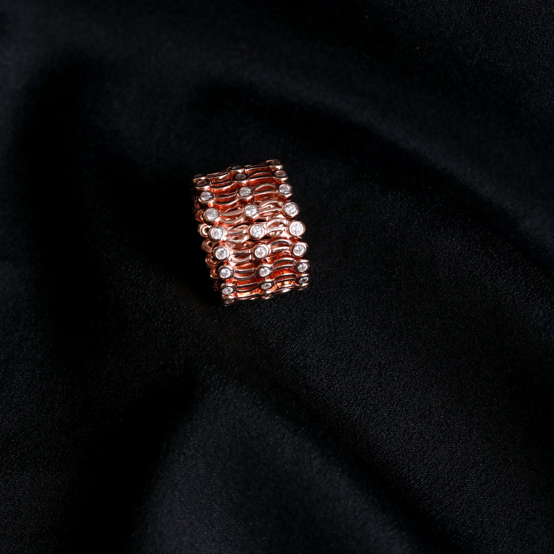 Adjustable Rose Gold Ring Kada-2