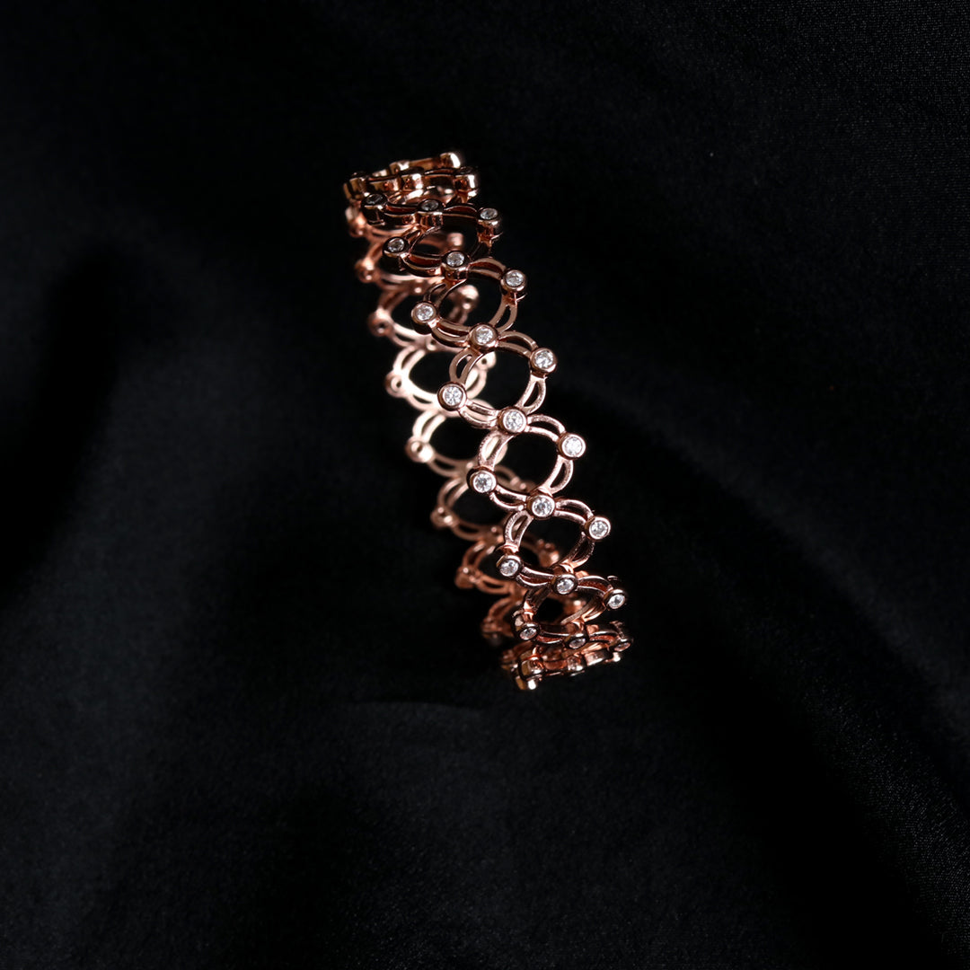 Adjustable Rose Gold Ring Kada-3