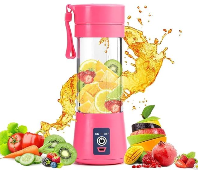 6 Blade Usb Juicer Bottle-Portable